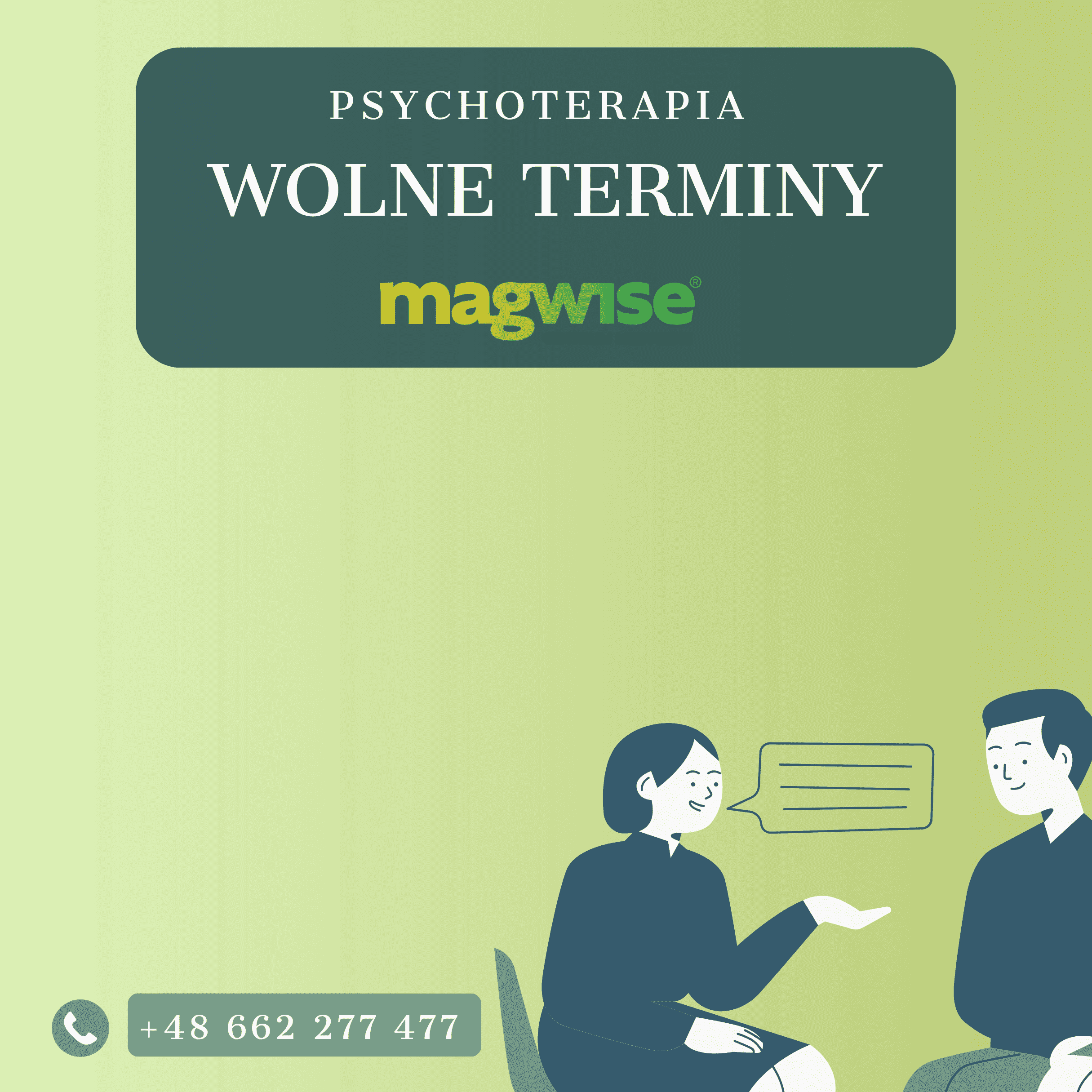 Uwaga! Dostępne terminy u psychoterapeutów w Magwise
